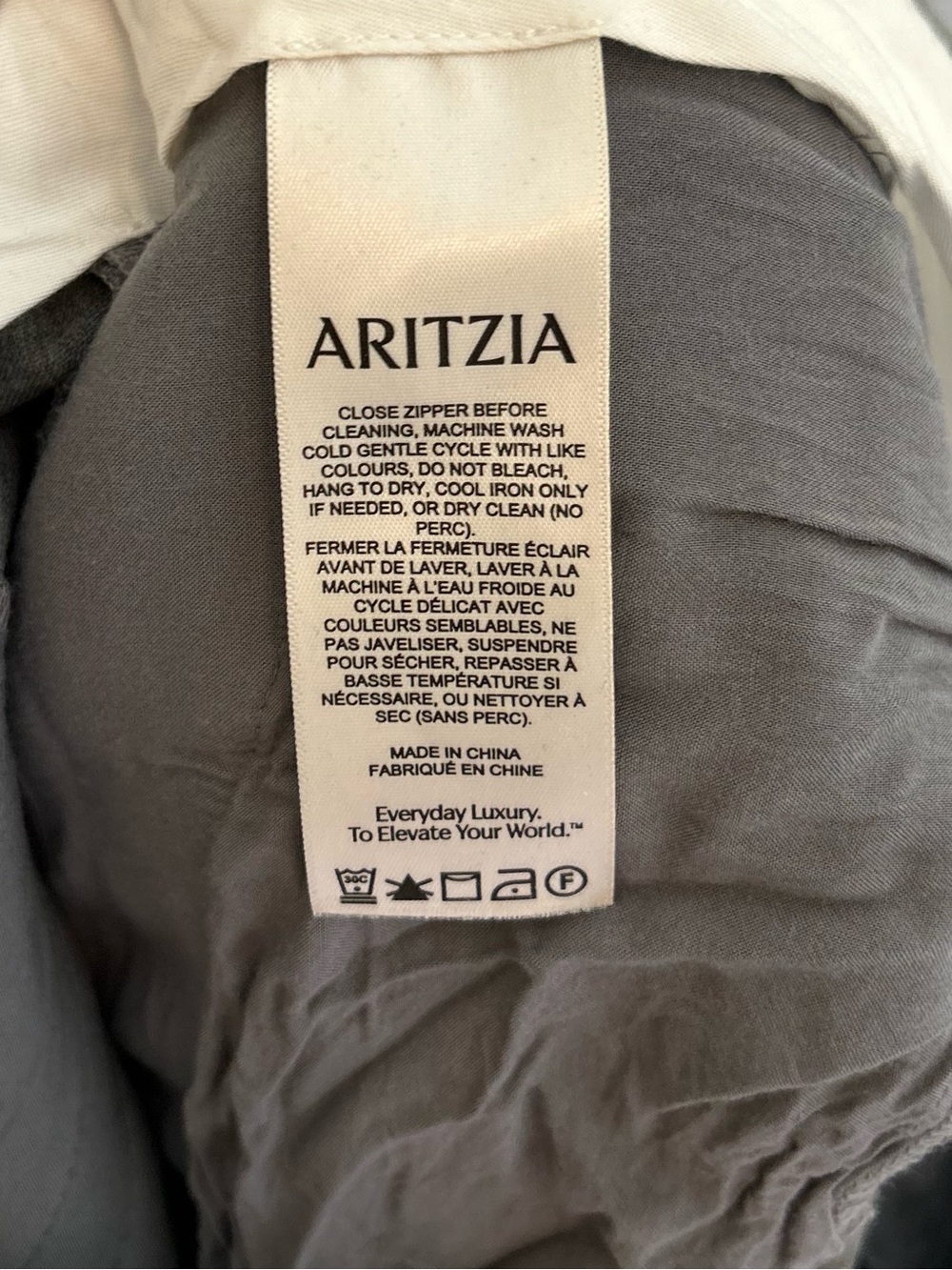 Babaton Aritzia Cropped Wide-Leg Pants in Light Gray Size 6 25” inseam - Picture 10 of 10